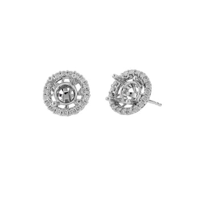 14K WHITE GOLD EARRING JACKETS - Tapper's Jewelry 