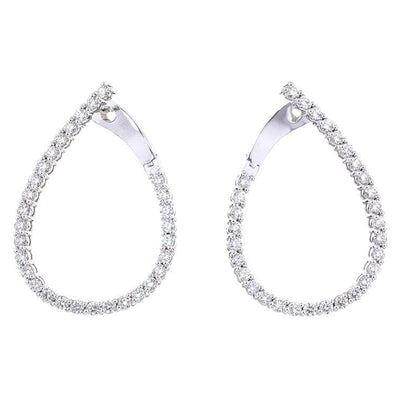 14K White Gold Earrings - Tapper's Jewelry 