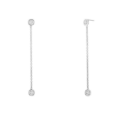 14K White Gold Earrings