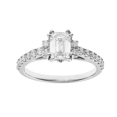 14K WHITE GOLD GROWN DIAMOND ENGAGEMENT RING - Tapper's Jewelry 