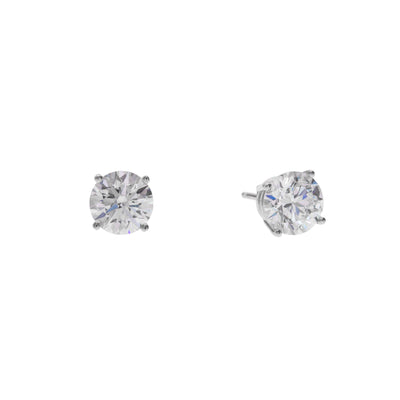 14K White Gold Lab Grown Diamond Earrings - Tapper's Jewelry 
