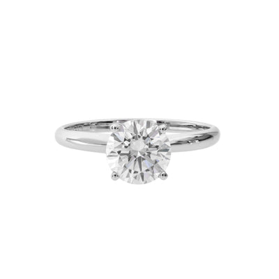 14K White Gold Lab Grown Diamond Ring - Tapper's Jewelry 