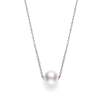 14K WHITE GOLD PEARL NECKLACE - Tapper's Jewelry 