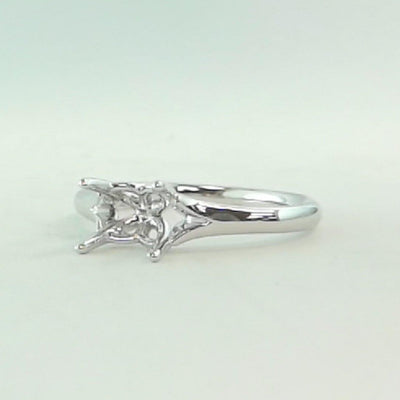 14K White Gold Ring Mounting - Tapper's Jewelry 