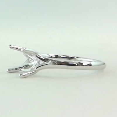 14K White Gold Ring Mounting - Tapper's Jewelry 