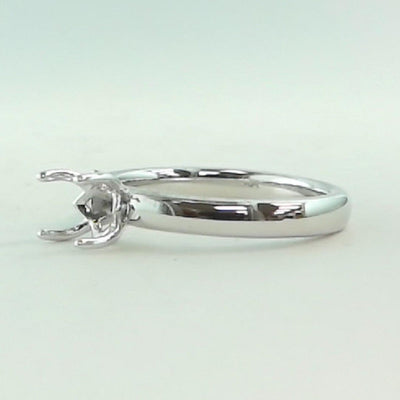 14K White Gold Ring Mounting - Tapper's Jewelry 