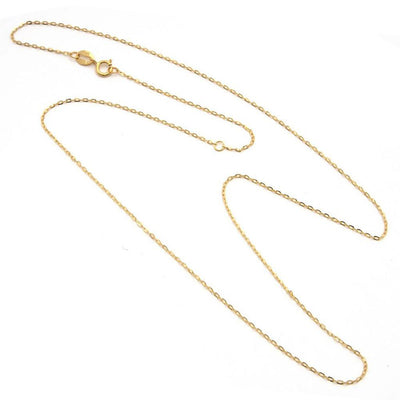 14K YELLOW GOLD CABLE CHAIN NECKLACE - Tapper's Jewelry 