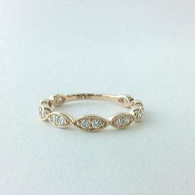 14K Yellow Gold Diamond Band - Tapper's Jewelry 