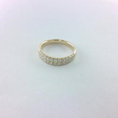 14K Yellow Gold Diamond Band - Tapper's Jewelry 