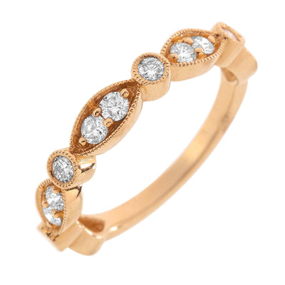 14K Yellow Gold Diamond Band - Tapper's Jewelry 