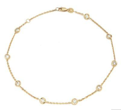 14K Yellow Gold Diamond Bracelet - Tapper's Jewelry 