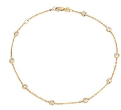14K YELLOW GOLD DIAMOND BRACELET - Tapper's Jewelry 