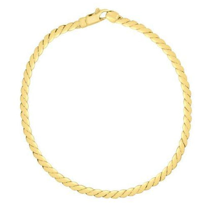 14K YELLOW GOLD DIAMOND BRACELET