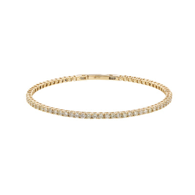 14K Yellow Gold Diamond Bracelet - Tapper's Jewelry 