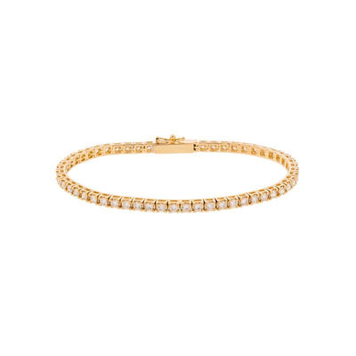 14K Yellow Gold Diamond Bracelet - Tapper's Jewelry 