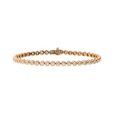 14K Yellow Gold Diamond Bracelet