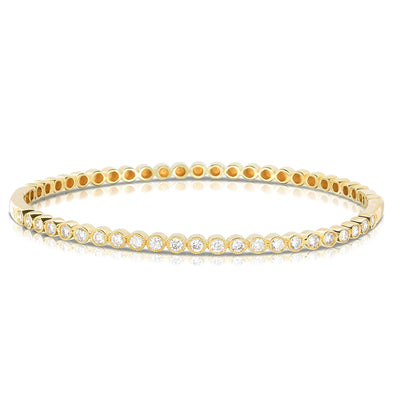 14K YELLOW GOLD DIAMOND BRACELET - Tapper's Jewelry 