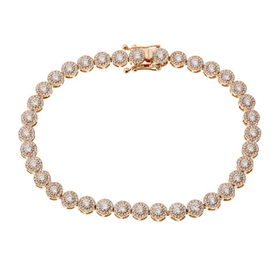 14K Yellow Gold Diamond Bracelet