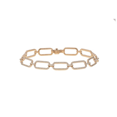 14K Yellow Gold Diamond Bracelet