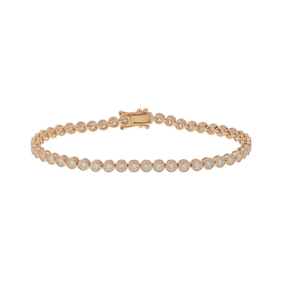 14K Yellow Gold Diamond Bracelet - Tapper's Jewelry 