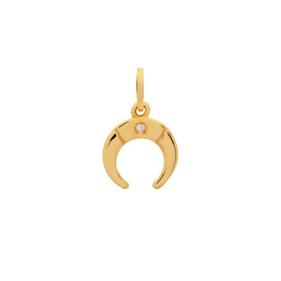 14K Yellow Gold Diamond Charm - Tapper's Jewelry 