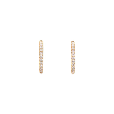 14K Yellow Gold Diamond Earrings - Tapper's Jewelry 