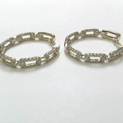 14K Yellow Gold Diamond Earrings - Tapper's Jewelry 