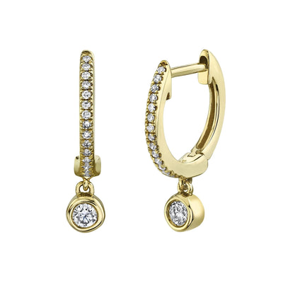 14K YELLOW GOLD DIAMOND EARRINGS - Tapper's Jewelry 
