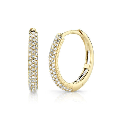 14K Yellow Gold Diamond Earrings - Tapper's Jewelry 