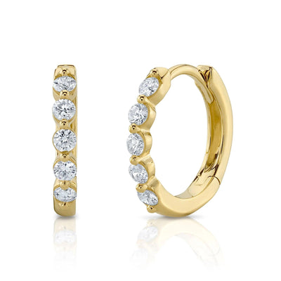 14K YELLOW GOLD DIAMOND EARRINGS - Tapper's Jewelry 