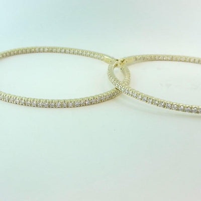 14K Yellow Gold Diamond Earrings - Tapper's Jewelry 