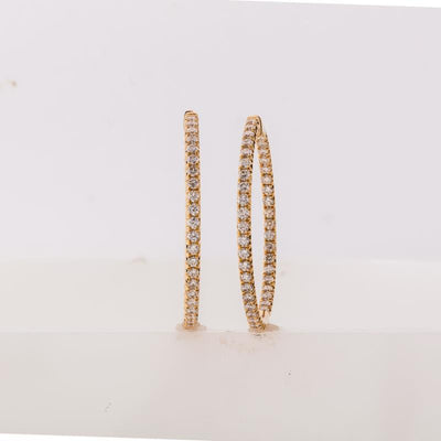 14K Yellow Gold Diamond Earrings - Tapper's Jewelry 