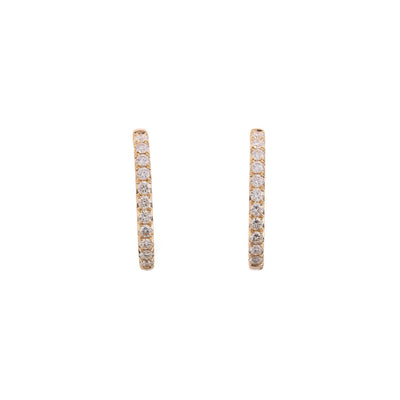 14K Yellow Gold Diamond Earrings - Tapper's Jewelry 