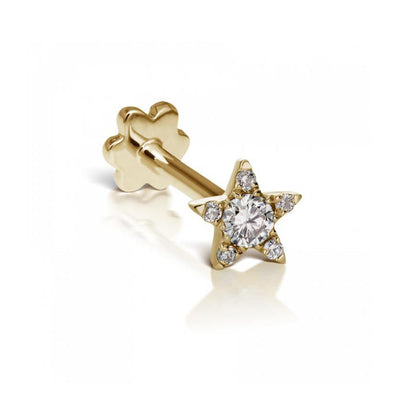 14K Yellow Gold Diamond Earrings - Tapper's Jewelry 
