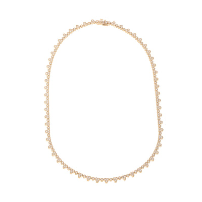 14K Yellow Gold Diamond Necklace - Tapper's Jewelry 