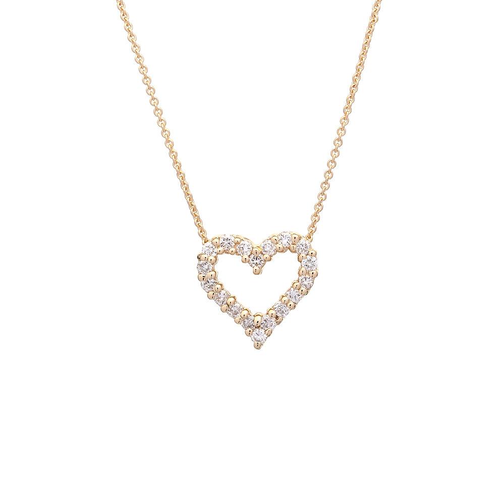 14K Yellow Gold Diamond Necklace