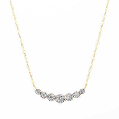 14K Yellow Gold Diamond Necklace