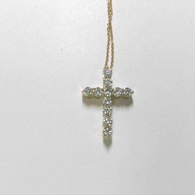14K Yellow Gold Diamond Necklace - Tapper's Jewelry 