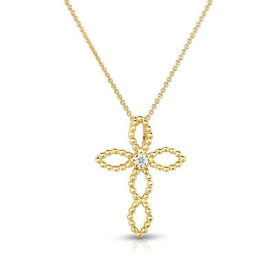 14K Yellow Gold Diamond Necklace - Tapper's Jewelry 