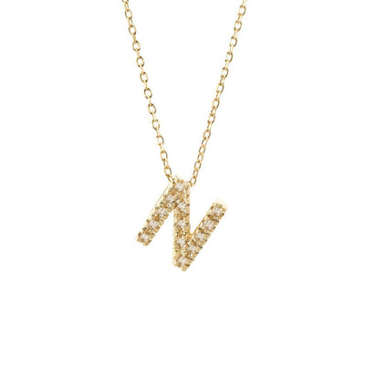 14K Yellow Gold Diamond Necklace