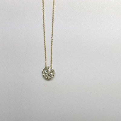 14K Yellow Gold Diamond Necklace