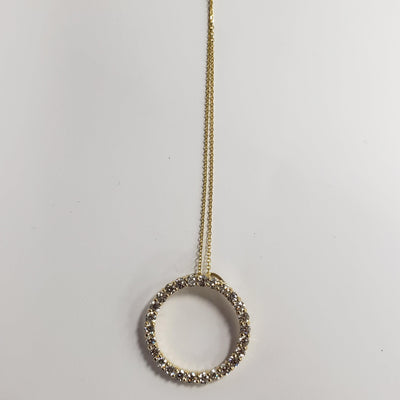 14K Yellow Gold Diamond Necklace - Tapper's Jewelry 