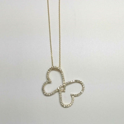 14K Yellow Gold Diamond Necklace - Tapper's Jewelry 
