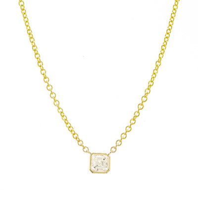 14K Yellow Gold Diamond Necklace - Tapper's Jewelry 