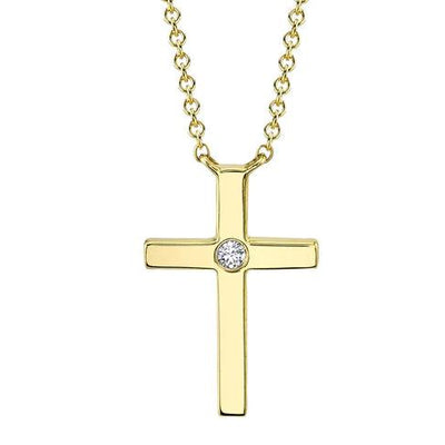 14K YELLOW GOLD DIAMOND NECKLACE - Tapper's Jewelry 