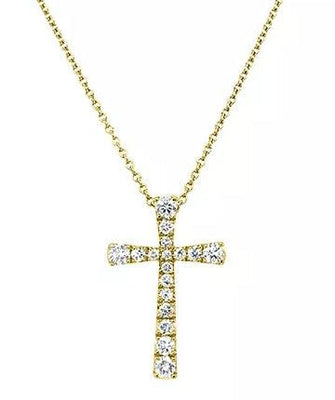 14K Yellow Gold Diamond Necklace - Tapper's Jewelry 
