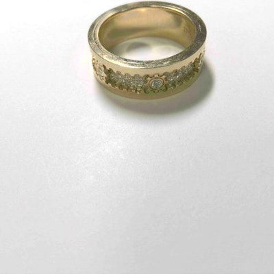 14K Yellow Gold Diamond Ring