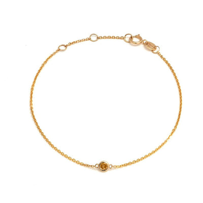 14K YELLOW GOLD GARNET BRACELET - Tapper's Jewelry 