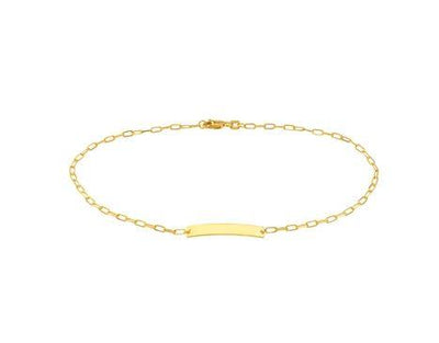 14K Yellow Gold ID Bracelet - Tapper's Jewelry 