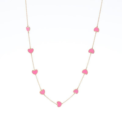 14K Yellow Gold Mother of Pearl Necklace